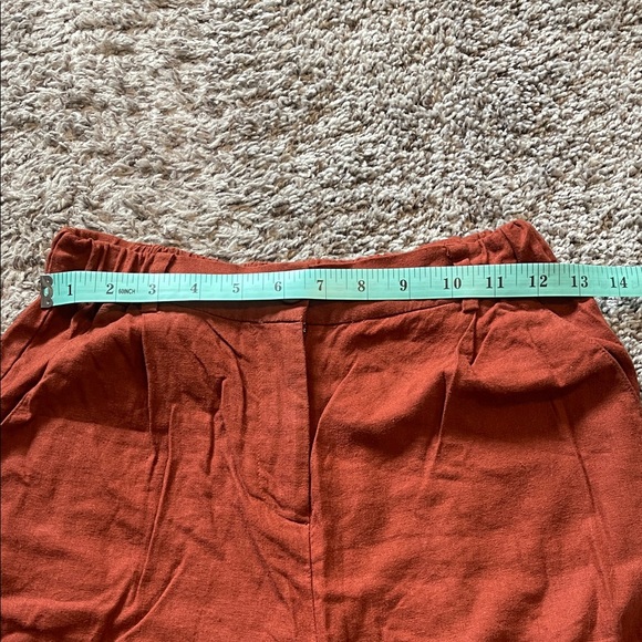 Open Edit Terracotta/Rust Wide-Leg Pants - Picture 4 of 7